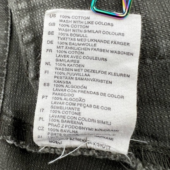 H&M Green Denim Jean Jacket Size 12 Women’s - Picture 6 of 7